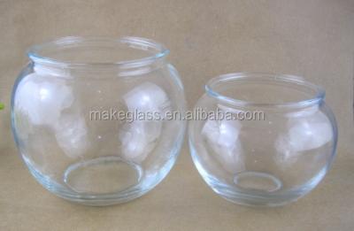 China Viable Ball Shaped Glass Fish Bowl Round Glass Aquarium Goldfish Bowl for sale