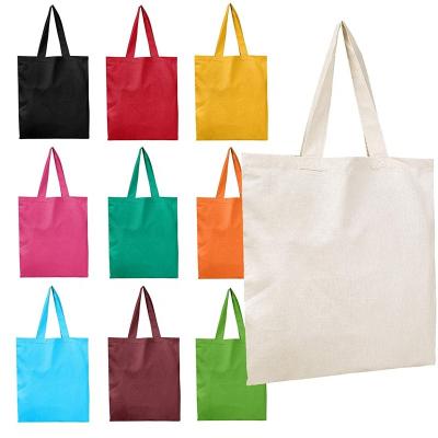 China Wholesale Custom Cotton Printing Organic Canvas Tote Handled Shopping Bag for sale