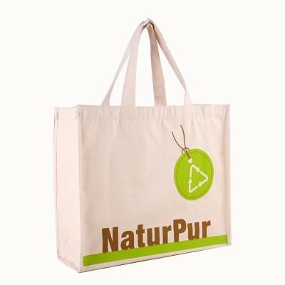 China Custom Tote Eco-Friendly Logo Printed Eco Friendly Recycle Cotton 12oz Heavy Duty Shopping Bags for sale