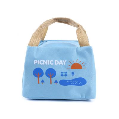 China China Factory Polyester Insulated Reusable Eco Friendly Thermal Insulated Cooler Tote Bag With Zipper for sale