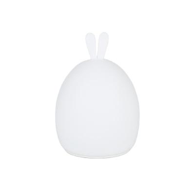 China New-designed Silicone Rabbit Shape LED Touch and Rabbit Silicone Night Light for Kids Desk Lamp for sale