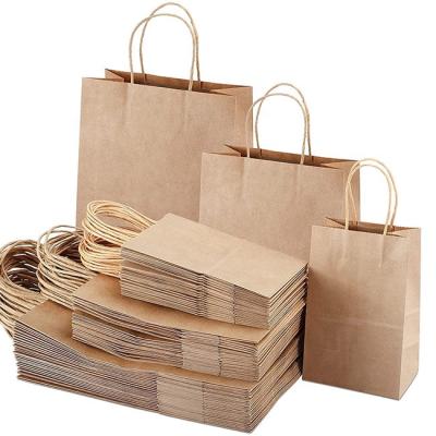 China Free Sample Biodegradable Recycled High Elasticity And High Tear Resistance Kraft Paper Bags for sale