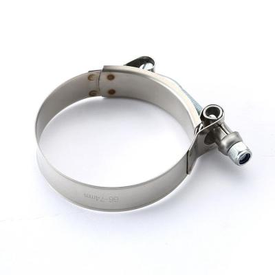 China Factory Price T-bolt Spring Pipe Clamp Pipe Clamps 304 Stainless All Sizes Constant Tension Pipe Clamp for sale