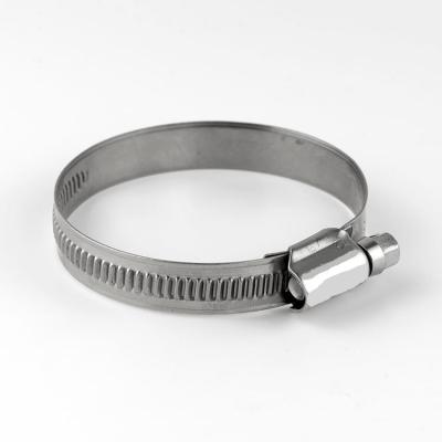 China Hot Selling German Type Hose Clamp Pipe Clamp With Label / 201 304 316 / 9mm, 12mm Stainless Steel Pipe Clamp for sale