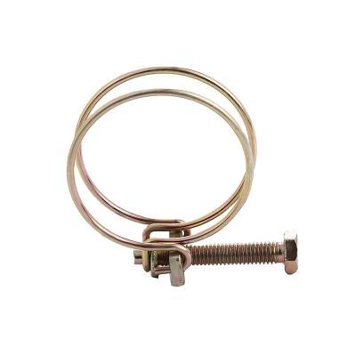 China Connect pipes iron and stainless steel hot sale new double ear galvanized double ear pipe clamp for sale