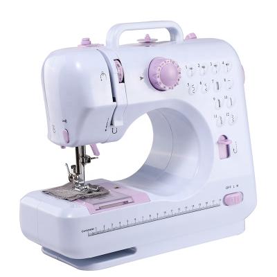 China Home Use FHSM 505 Mini Electric Household Sewing Machine With Fabric for sale