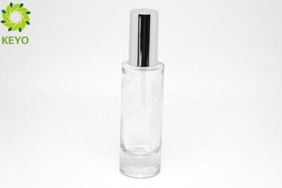 China 50ml Thick Bottom Round Empty Foundation Bottle Clear Glass Material Made for sale