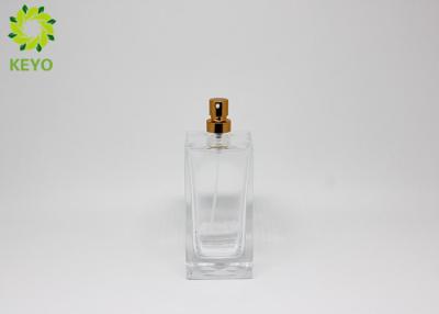 China Transparent Glass Perfume Spray Bottles 100ml ISO GSG TUV Certificated for sale