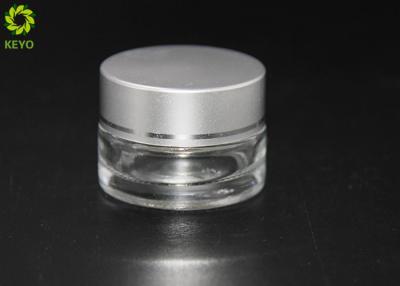 中国 注文色のふたとの明確なガラス空の化粧品の容器15ml 20ml 販売のため