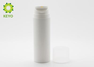 China Des Leck-Beweis-150ml materielle weiße Farbe Vakuumkörper-Wäsche-der Pumpflasche-pp. zu verkaufen