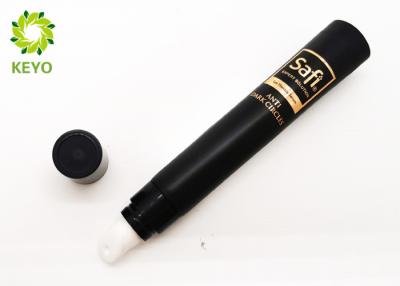 China Matte Black Cosmetic Cream Tube , 0.5 OZ PE Plastic Tube Cosmetic Packaging for sale