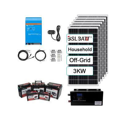 China BSLBATT Home Use 5kw Solar Power System Off Grid Photovoltaic System Solar System 3kw for sale