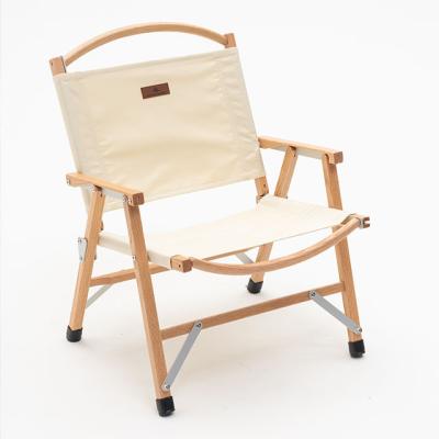 China Easy to Fold and Carry Design Beech Garden Recliner Chair Lightweight Foldable Outdoor Wooden Chair for Picnic for sale