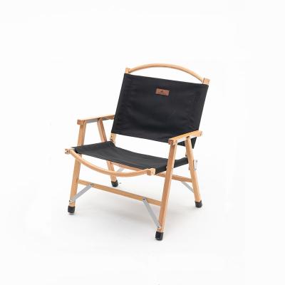 China Easy to fold and carry simple and fashionable foldable and detachable wood, easy to carry beech outdoor folding chair for sale