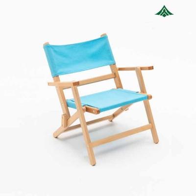 China Easy to fold and carry custom foldable outdoor lightweight folding camping chair portable sofa beach wooden chair for sale