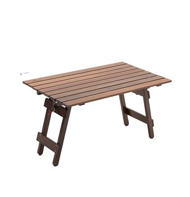 China Easy to fold and carry Portable Camping Wooden Outdoor Dining Table Table New Products Picnic Folding Picnic Table Set for sale