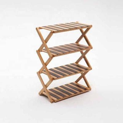 China Easy to Fold and Carry Hot Sale Wooden Folding Kitchen Rack Storage Portable Rack for Outdoor Camping for sale