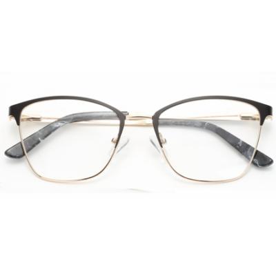 China 2020 New Full Frame Metal Frame Glasses Design Fashion And Reading Metal Optical Frames Custom Logo for sale