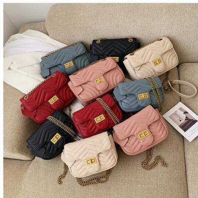 China 2022 new fashion fashion small brand double G chain border single shoulder square bag for sale