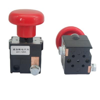 China 125A Electric Emergency Stop Switch Push Button Emergency Shut Off Switch For Car for sale