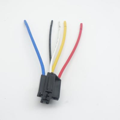 China Car Relay Socket For Car 5 Pin Socket 12AWG Wire 16AWG for sale