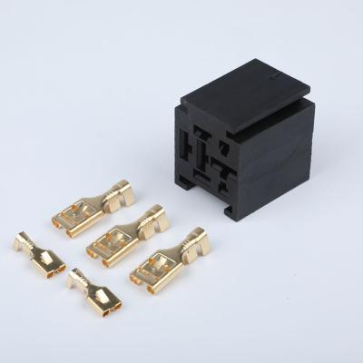 China PA66 Relay Connector Relay Socket 80A Plastic Relay Socket for sale