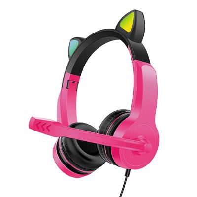 China Cheap Headband Price Gaming Headphones, Cute Cat Ear Stereo Headphones, Cat Ear Headphones for sale