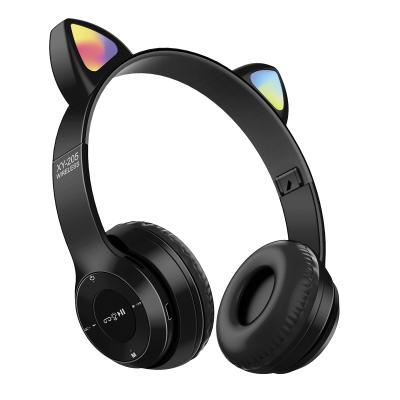 China Wireless Headband Amazon Hits Cat Ear Headphones For Girls Led Foldable Cat Ear Headphones Wholesale for sale