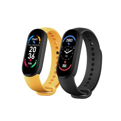 China Global Wifi Smart Watch M6 Bracelet MI Band 6 Arrivial New Tracker Blood Pressure And Heart Rate Monitor for sale