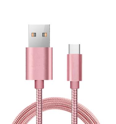 China usb type c cable high quality type-c nylon type usb charger data cable power cable and c charging data for sale