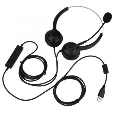 China Headband USB Plug Office Call Center Headset MC3 with Microphone Call Center Headset for Business etc. laptop PC computer for sale