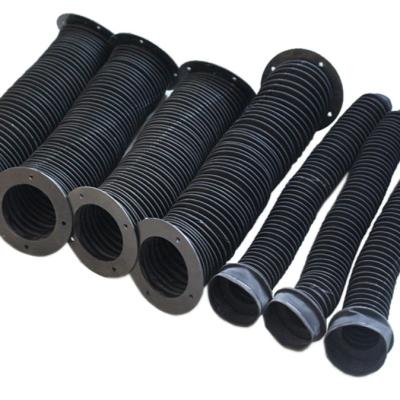 China High Precision Accordion Cylinder Flexible Wire Rod Rubber Type Bellows Dustproof Protective Covers for sale