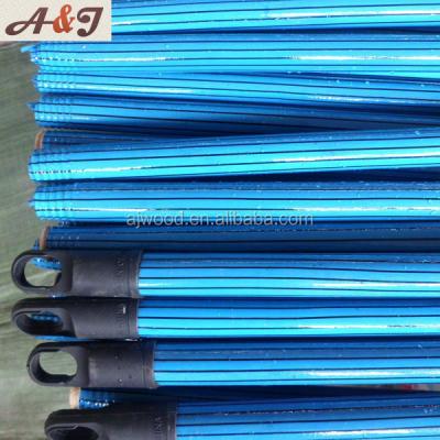 China Home PVC Sleeve Broom Stick Wood With 7cm Long Cap for sale