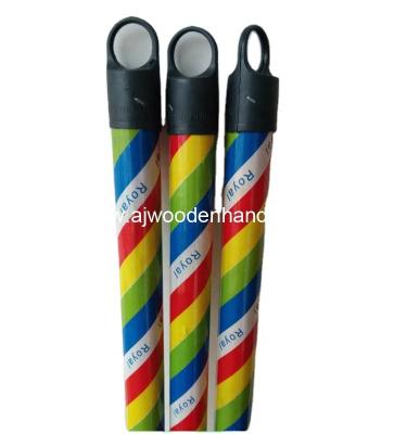 China Customized Factory Price PVC Straight Sleeve Broom Wooden Handle With Italian Thread for sale