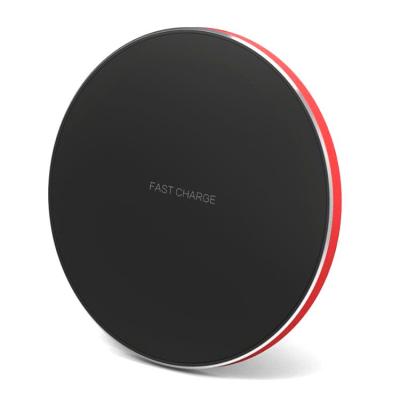 China Mobile Phone 10W QI Fast Wireless Charger Charging Pad Compatible with All QI Enabled Phones for sale