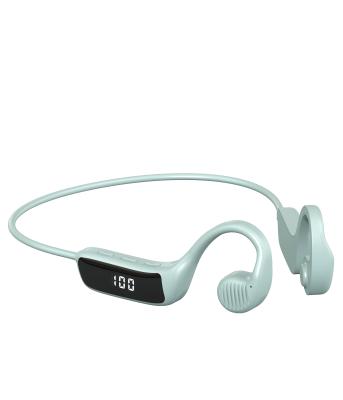 China S368 Bone Conductivity Bone Conduction Earphone BT 5.1 Non-ear Radio Ear-mounted Sports Waterproof Led Power Display Earphone for sale