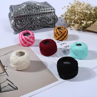 China Wholesale Recycled Mercerized 100% Cotton Yarn Crochet Thread Hand Knitting Baby Yarn For Knitting Sweater for sale