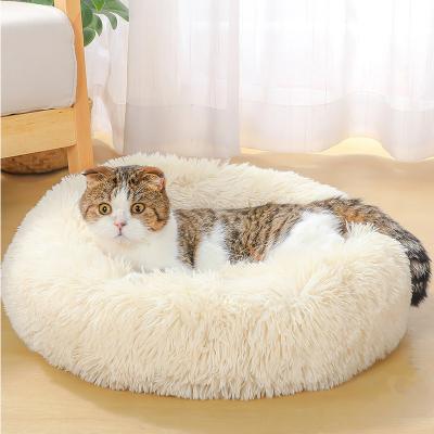 China Wholesale Custom Luxury Warm Soft Plush Comfortable Travel Pet Dog Bed Bed For Sleeping Winter Pet Supplies for sale