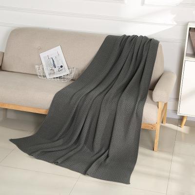 China Wholesale Custom Cheap High Quality Anti-static Super Soft Mink Blanket 100% Kiniited Acrylic Blanket for sale