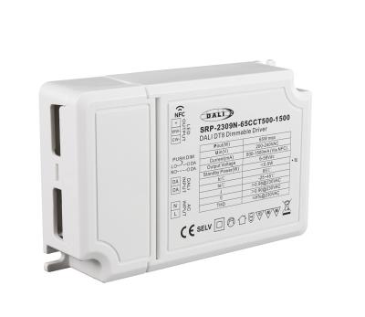 China Dimmable 65W DALI Driver Constant Current DT8 Downlight Panel Light Driver NFC Driver UKCA/ENEC/RoHS for sale