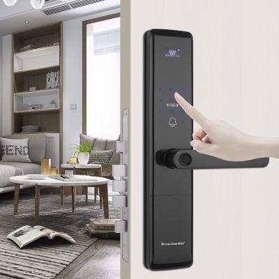 China Fashionable Security Tuya Blu Bathroom Door Aluminum Digital Smart APP Protection Electronic Wifi Lock for sale