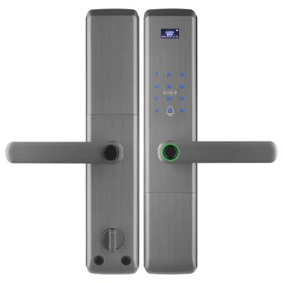 China Outdoor Digital Boss Aluminum Alloy Key Gsm Nfc Tuya Electronic Fingerprint Door Wifi Smart Lock for sale