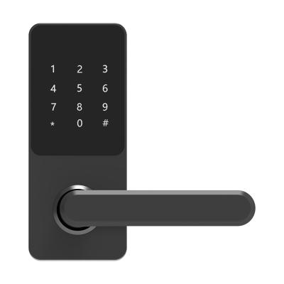 China Home/Apartment/Luxury Wifi Door Lock Office/Campus/Hotel Smart Auto Electronic Keyless Dormitory App Replacement Password Fingerprint Handle Ttlock Tuya for sale