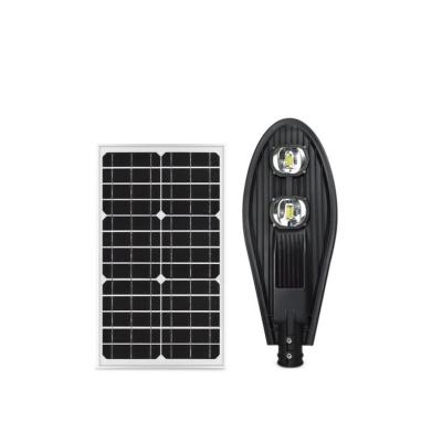 China Cheap Price 60W Garden Road Street Garden Lighting Outdoor IP65 LED Outdoor Remote Control Battery Solar Street Light for sale