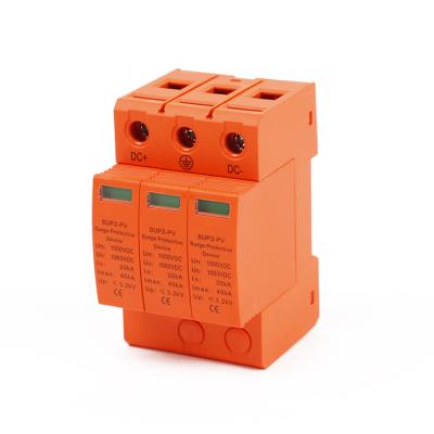 China Industrial Low Price PV SPD 3 Pole 1000VDC Solar Power System Photovoltaic Surge Protector for sale