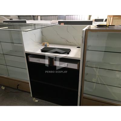 Cina Antique Cell Phone Kiosk Glass Props Show Phone Store Counter Display For Shopping Mall in vendita