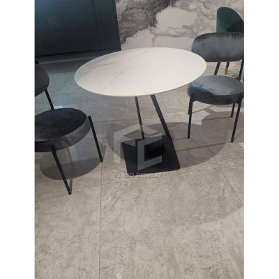 China Nordic adjustable natural simple designer terrazzo table milk tea shop leisure balcony table round coffee table (the other) for sale