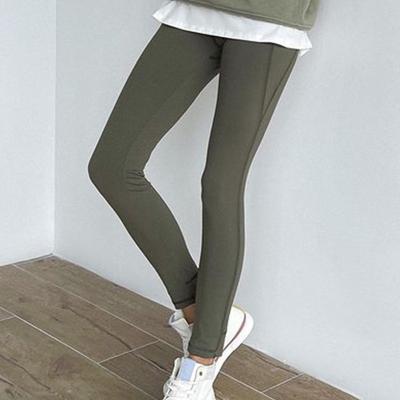 China Autumn Winter Skinny Slim Elastic Breathable Pants Solid Ladies Pants Full Length Elegant Women Trousers for sale