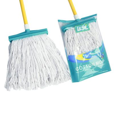 China Iron Varieties of wet mop cotton mop with metal handle for sale