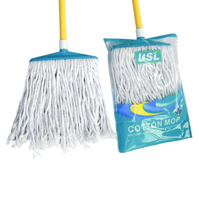 China Cotton Thread cleaning product microfiber mopping mops supplier kitchen cleaning Cotton floor clean cotton wet mops with for sale